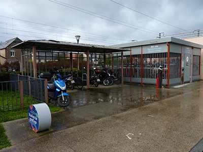 amenagements velo gare montreuil sur ille